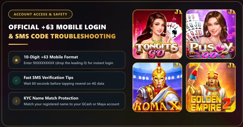 Account login and +63 10-digit phone number guide